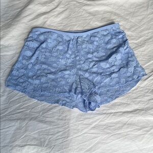 aerie Sky Blue Lace Sleep Shorts